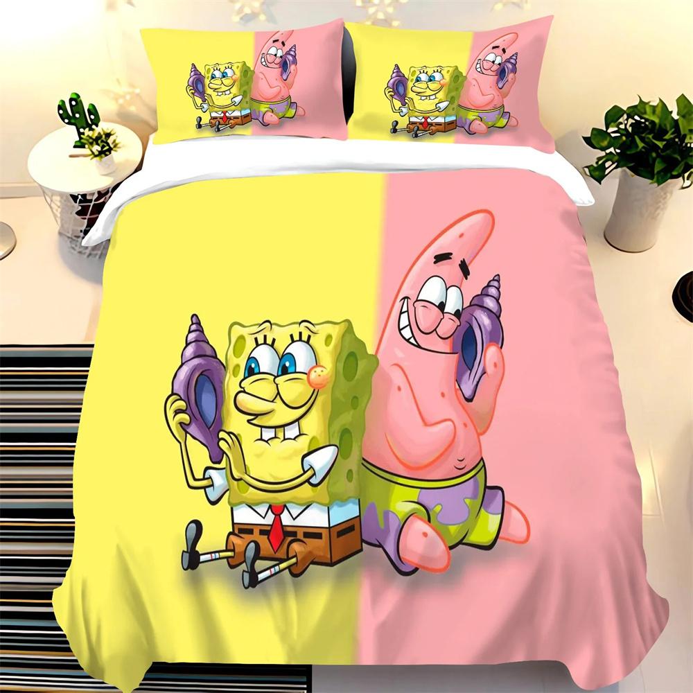 SpongeBob SquarePants duvet cover set, boy and girl duvet cover pillowcase, cute set, king size bedding set 2/3 piece set 135x200cm
SpongeBob SquarePants duvet cover set, boy and girl duvet cover pillowcase, cute set, king size bedding set 2/3 piece set 135x200cm