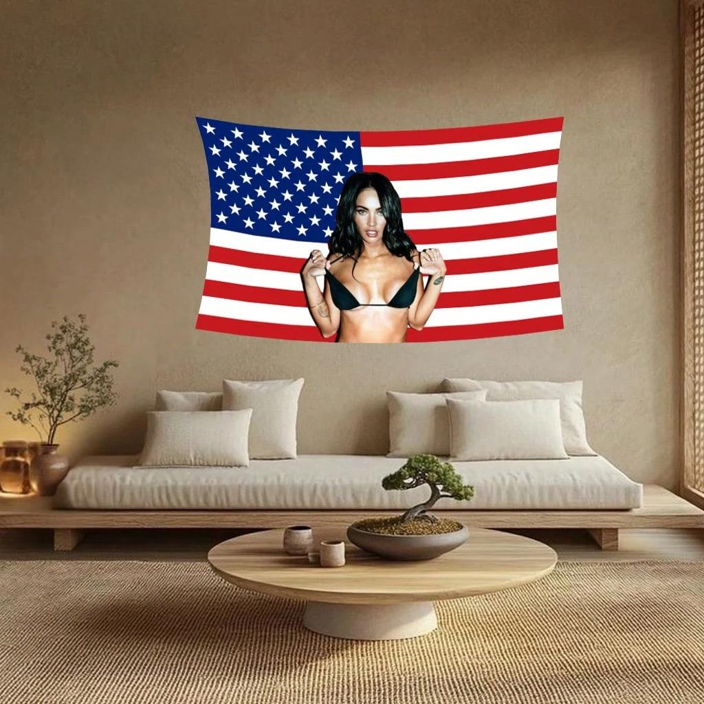 Megan Fox USA Flag Megan USA Flag Durable Polyester BannerFlag Suitable For Indoor And Outdoor Parties Birthday Decorations 74x94cm(29x37in)
Megan Fox USA Flag Megan USA Flag Durable Polyester BannerFlag Suitable For Indoor And Outdoor Parties Birthday Decorations 74x94cm(29x37in)