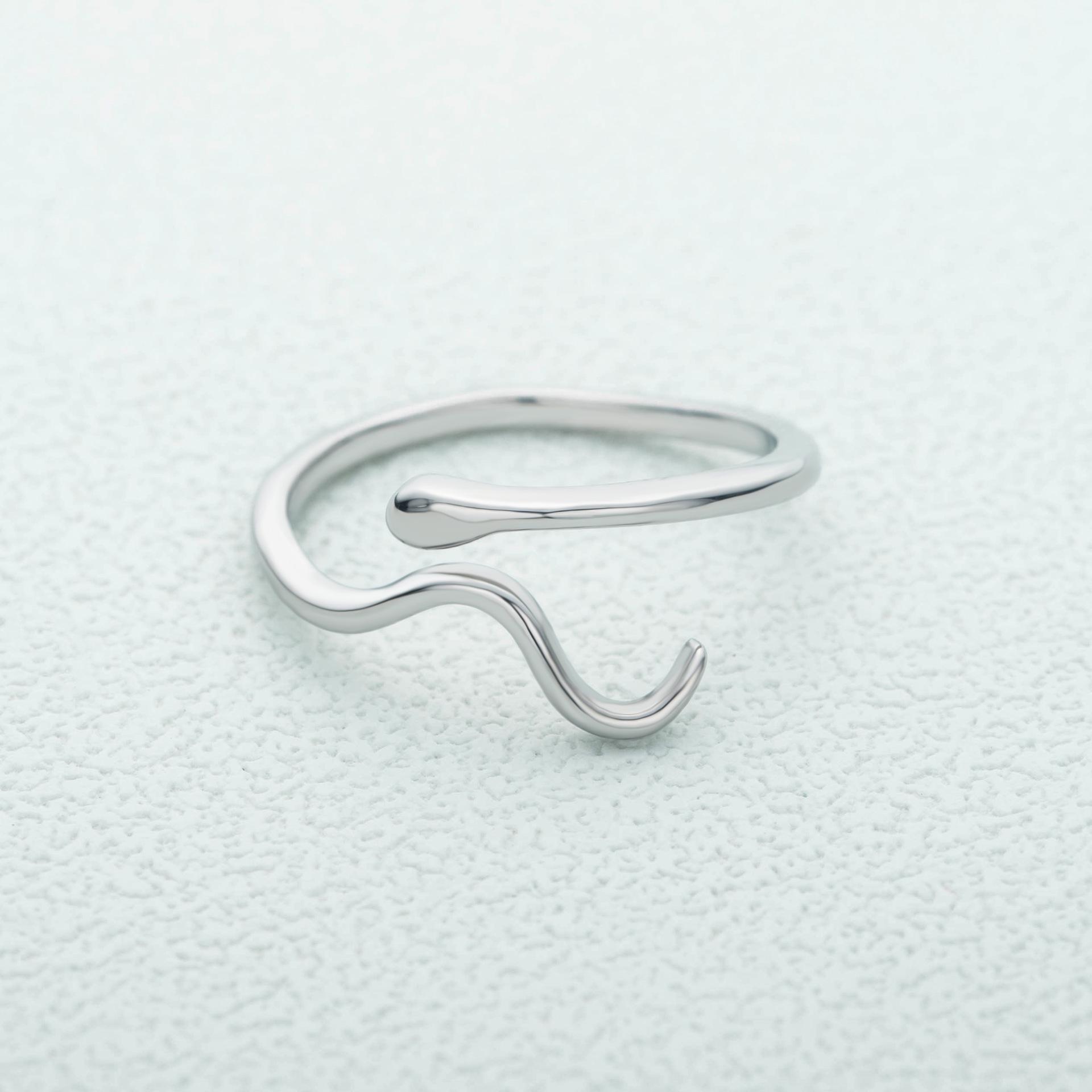 Minimalist Snake Ring: Open Water Ripple Design for Women, Couples, and Fashion Enthusiasts Adjustable платиновый
Minimalist Snake Ring: Open Water Ripple Design for Women, Couples, and Fashion Enthusiasts Adjustable платиновый