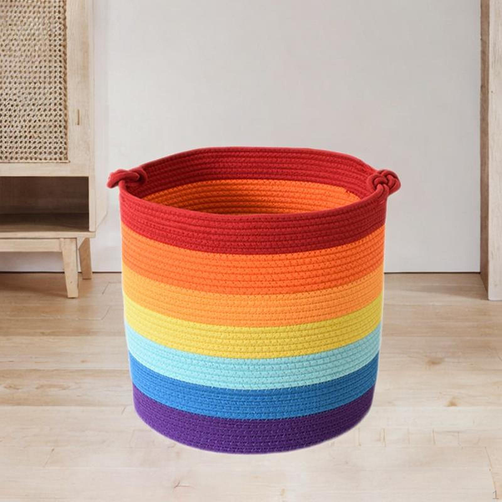 Корзина для хранения белья из хлопчатобумажной веревки 15x14 дюймов, многоцелевое использование: одежда, одеяло, игровая комната 7 Colors
Корзина для хранения белья из хлопчатобумажной веревки 15x14 дюймов, многоцелевое использование: одежда, одеяло, игровая комната 7 Colors