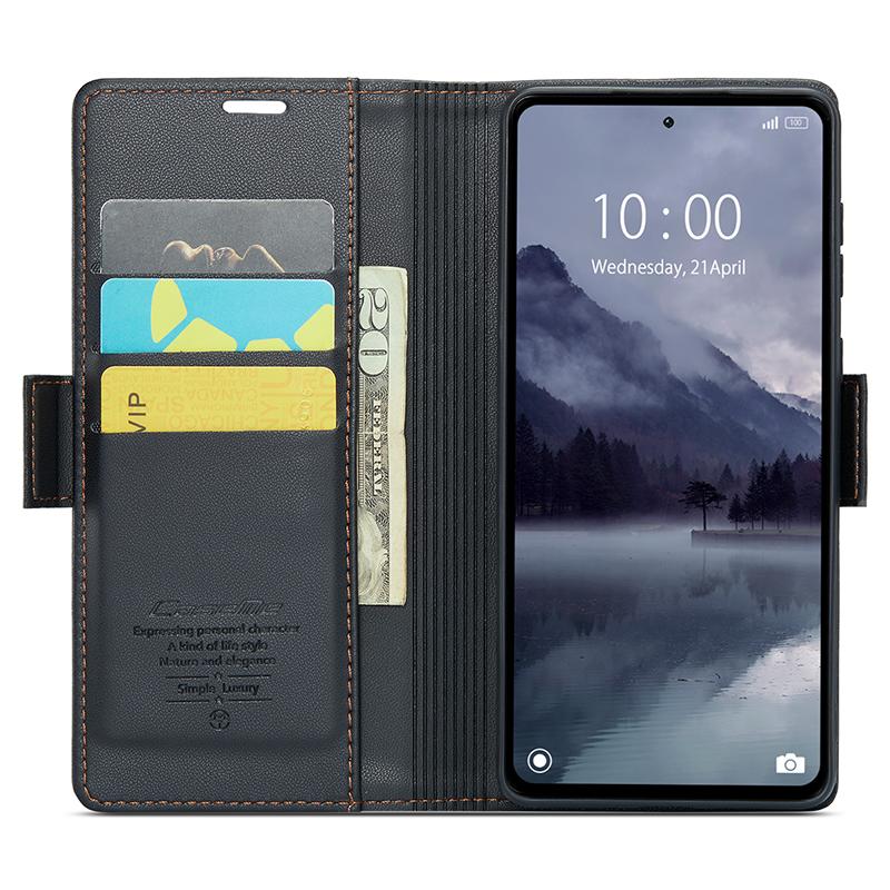 For Xiaomi Redmi 12 4G/12 5G (Global)/Note 12R 5G/Poco M6 Pro 5G Leather Case CASEME 023 RFID Blocking 3 Card Slot Mobile Cover Blue
For Xiaomi Redmi 12 4G/12 5G (Global)/Note 12R 5G/Poco M6 Pro 5G Leather Case CASEME 023 RFID Blocking 3 Card Slot Mobile Cover Blue