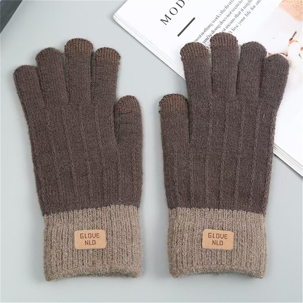 Alpaca wool warm gloves for women autumn and winter jacquard gloves finger touch screen gloves simple gloves leather label print
Alpaca wool warm gloves for women autumn and winter jacquard gloves finger touch screen gloves simple gloves leather label print
