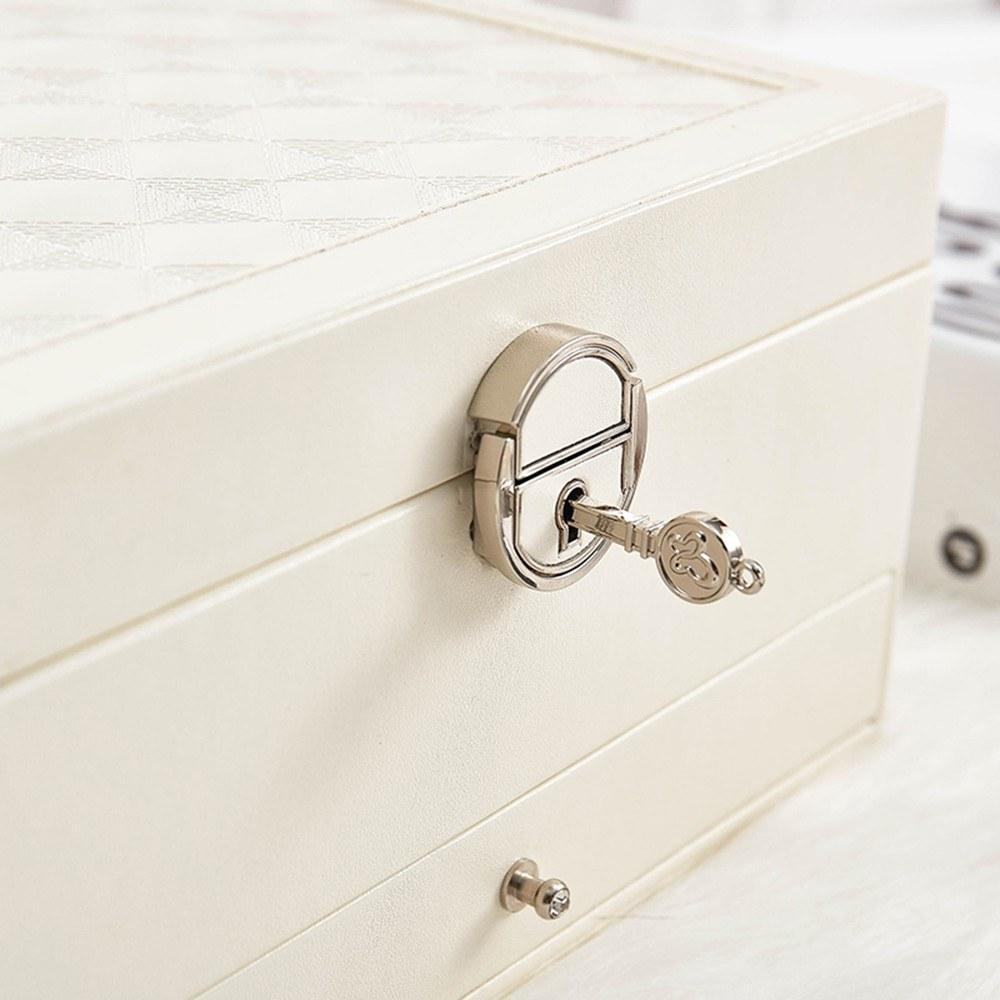 Multi-functional Stylish Jewelry Box PU Leather Multi-Layer Jewelry Storage Case Large Capacity Organizer for Rings Earrings Necklaces Black
Multi-functional Stylish Jewelry Box PU Leather Multi-Layer Jewelry Storage Case Large Capacity Organizer for Rings Earrings Necklaces Black