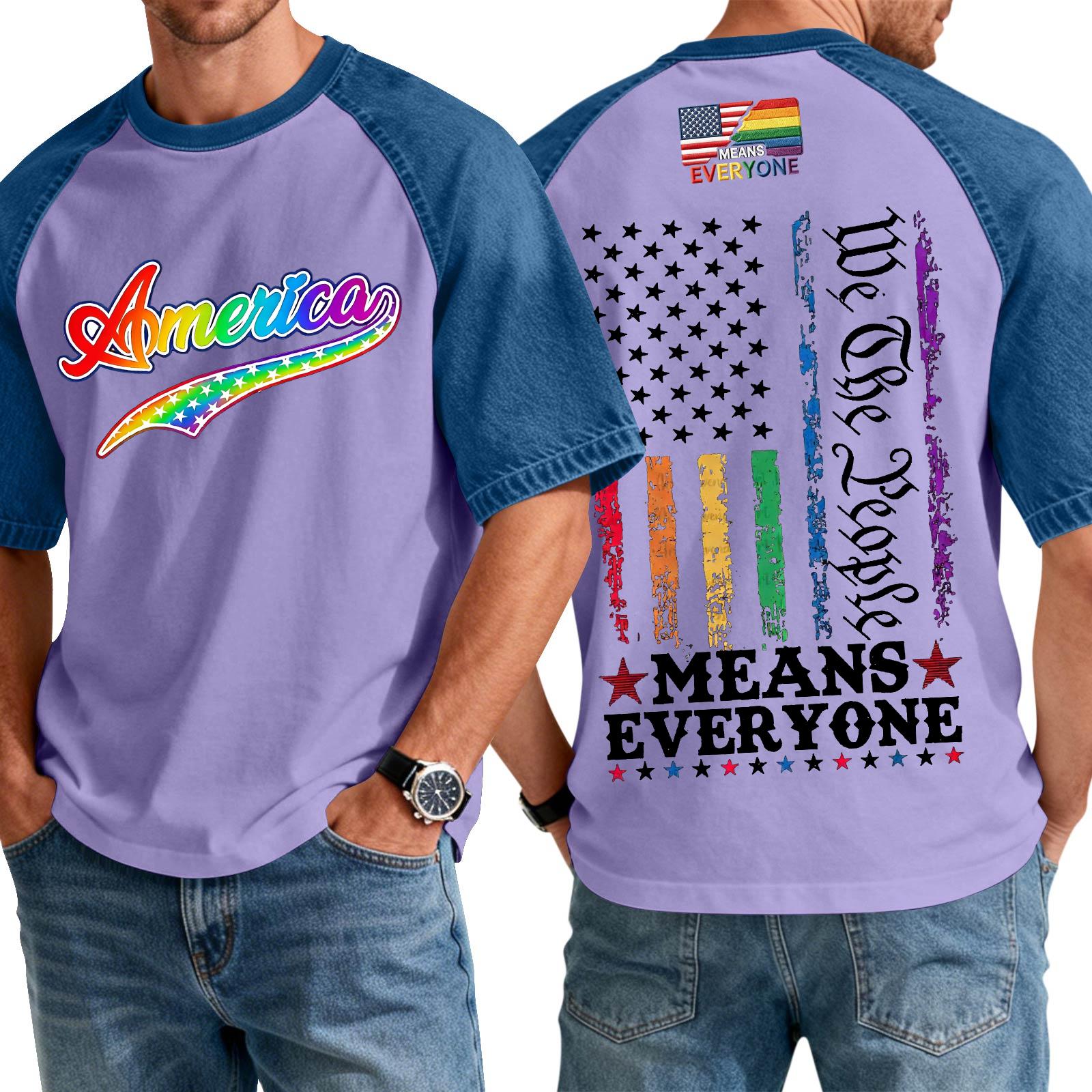 Men’s Short Sleeve Casual T-Shirt with Denim Splice and Graphic Print Comfortable Regular Fit Crewneck Top for Everyday Wear L
Men’s Short Sleeve Casual T-Shirt with Denim Splice and Graphic Print Comfortable Regular Fit Crewneck Top for Everyday Wear L