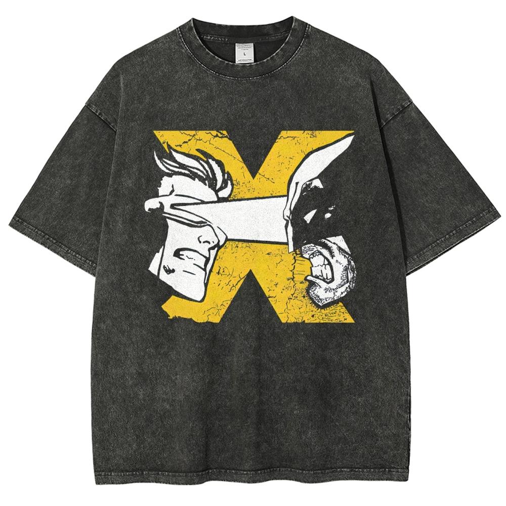 XMen Cyclops Vs Wolverine Graphic Washed Black Oversized Tshirts for Men Women Movie Streetwear Hip Hop Cotton Tops Harajuku M
XMen Cyclops Vs Wolverine Graphic Washed Black Oversized Tshirts for Men Women Movie Streetwear Hip Hop Cotton Tops Harajuku M