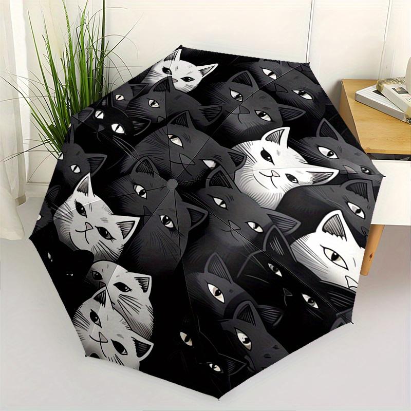 Cat Family Automatic Folding Umbrella 8 Ribs, Durable Iron Frame, Bright Color Pattern Compact Travel Umbrella, Suitable for Outdoor, Beach
Cat Family Automatic Folding Umbrella 8 Ribs, Durable Iron Frame, Bright Color Pattern Compact Travel Umbrella, Suitable for Outdoor, Beach