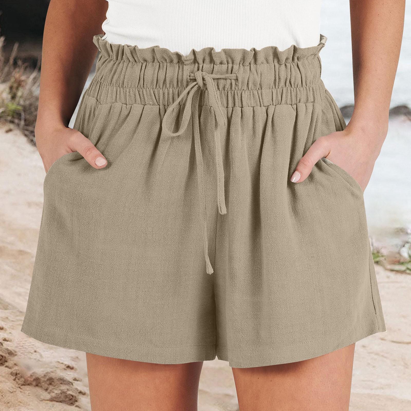 Women s Linen Shorts Summer Beach Casual Comfort Shorts Elastic Waist Lightweight Drawstring Shorts Casual Shorts With Pockets XL хакі
Women s Linen Shorts Summer Beach Casual Comfort Shorts Elastic Waist Lightweight Drawstring Shorts Casual Shorts With Pockets XL хакі