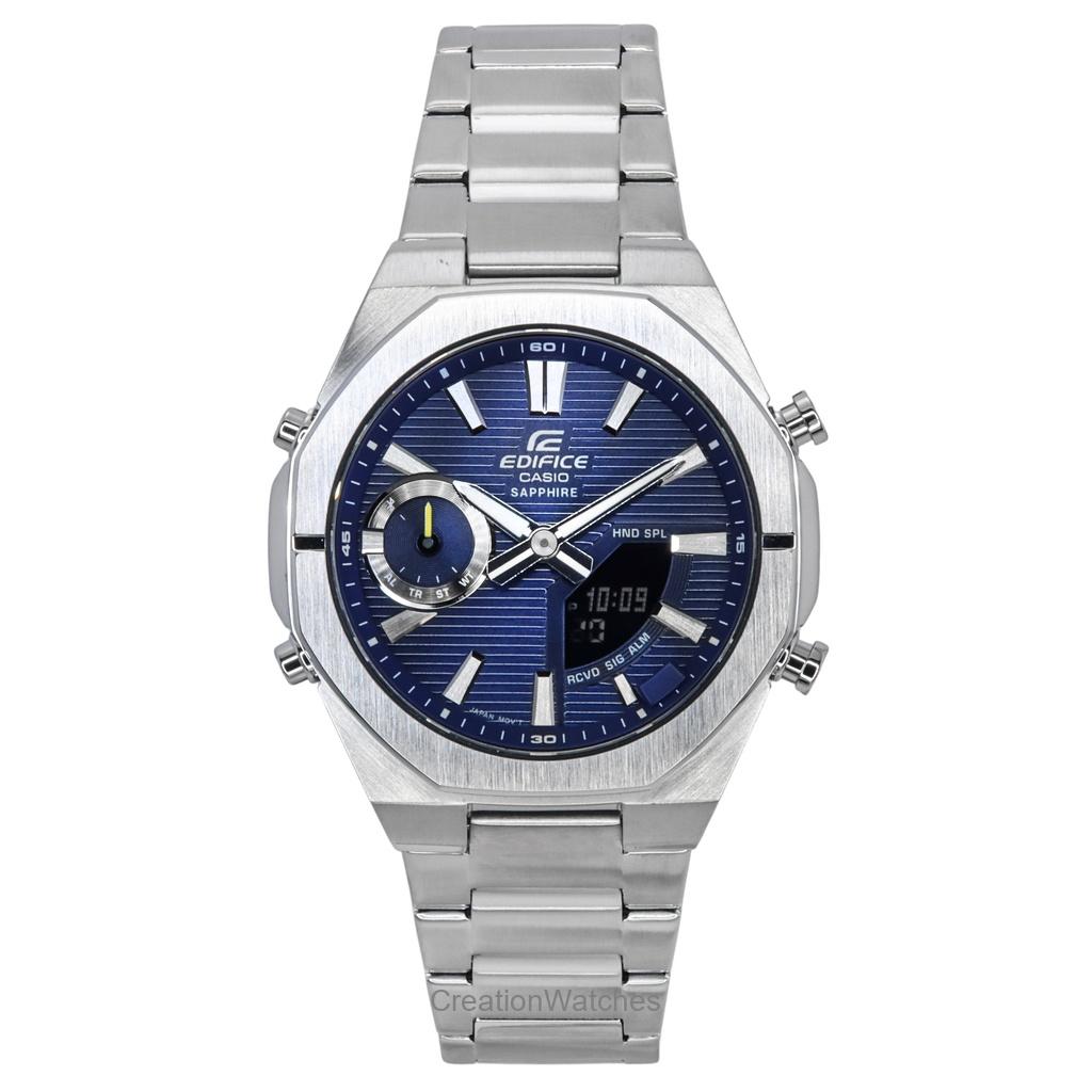 Casio Edifice Analog Digital Smartphone Link Blue Dial Tough Solar ECB-S10D-2A 100M Men s Watch синій
Casio Edifice Analog Digital Smartphone Link Blue Dial Tough Solar ECB-S10D-2A 100M Men s Watch синій