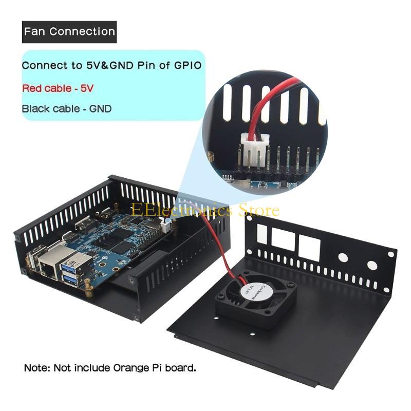 B03C N506 Metal Enclosure with Heatsink Fan for Orange 5/5B for M2 NVMe SSD 2280 China Mainland
B03C N506 Metal Enclosure with Heatsink Fan for Orange 5/5B for M2 NVMe SSD 2280 China Mainland