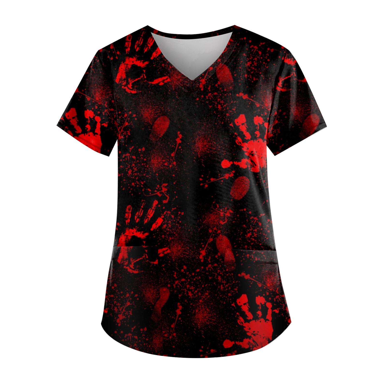 Робоча уніформа великих розмірів на Хеллоуїн, жіночі футболки з V-подібним вирізом і короткими рукавами, робочий одяг, футболки з кишенями XXXXL червоний
Робоча уніформа великих розмірів на Хеллоуїн, жіночі футболки з V-подібним вирізом і короткими рукавами, робочий одяг, футболки з кишенями XXXXL червоний