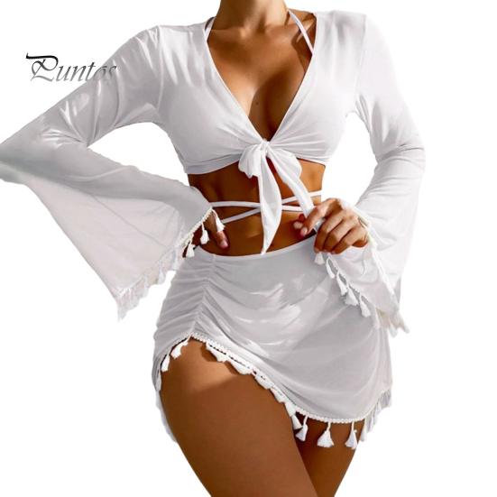 4 шт./компл. женский сексуальный комплект бикини с лямкой на шнуровке, треугольный бюстгальтер, трусы, купальник, топ с юбкой, купальный купальный костюм M белый
4 шт./компл. женский сексуальный комплект бикини с лямкой на шнуровке, треугольный бюстгальтер, трусы, купальник, топ с юбкой, купальный купальный костюм M белый