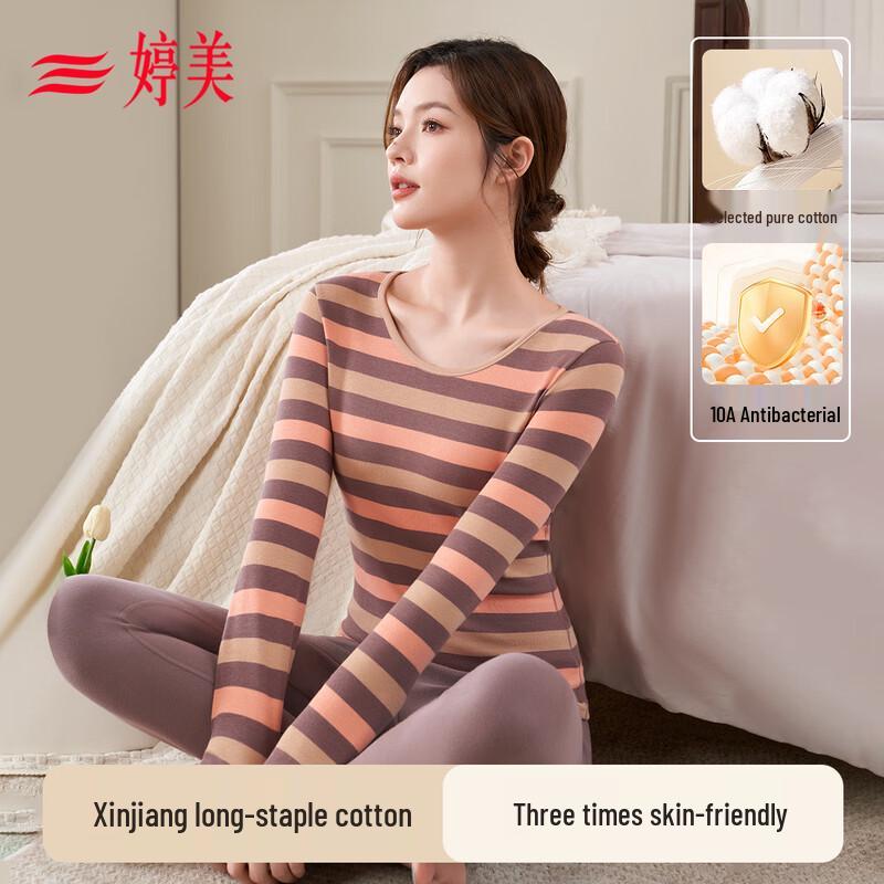 Женский термокомплект Tingmei из чистого хлопка в полоску 2XL
Женский термокомплект Tingmei из чистого хлопка в полоску 2XL