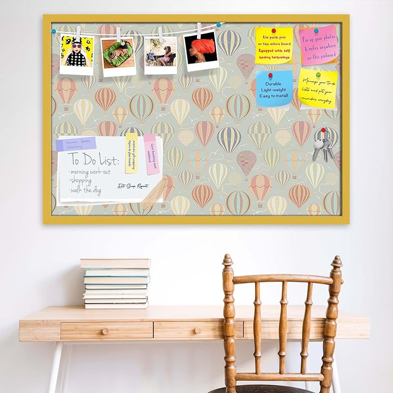 Artzfolio Air Balloons | Bulletin Board Notice Pin Board | Vision Soft Board Combo With Thumb Push Pins & Sticky Notes | 18124630 жёлтый
Artzfolio Air Balloons | Bulletin Board Notice Pin Board | Vision Soft Board Combo With Thumb Push Pins & Sticky Notes | 18124630 жёлтый