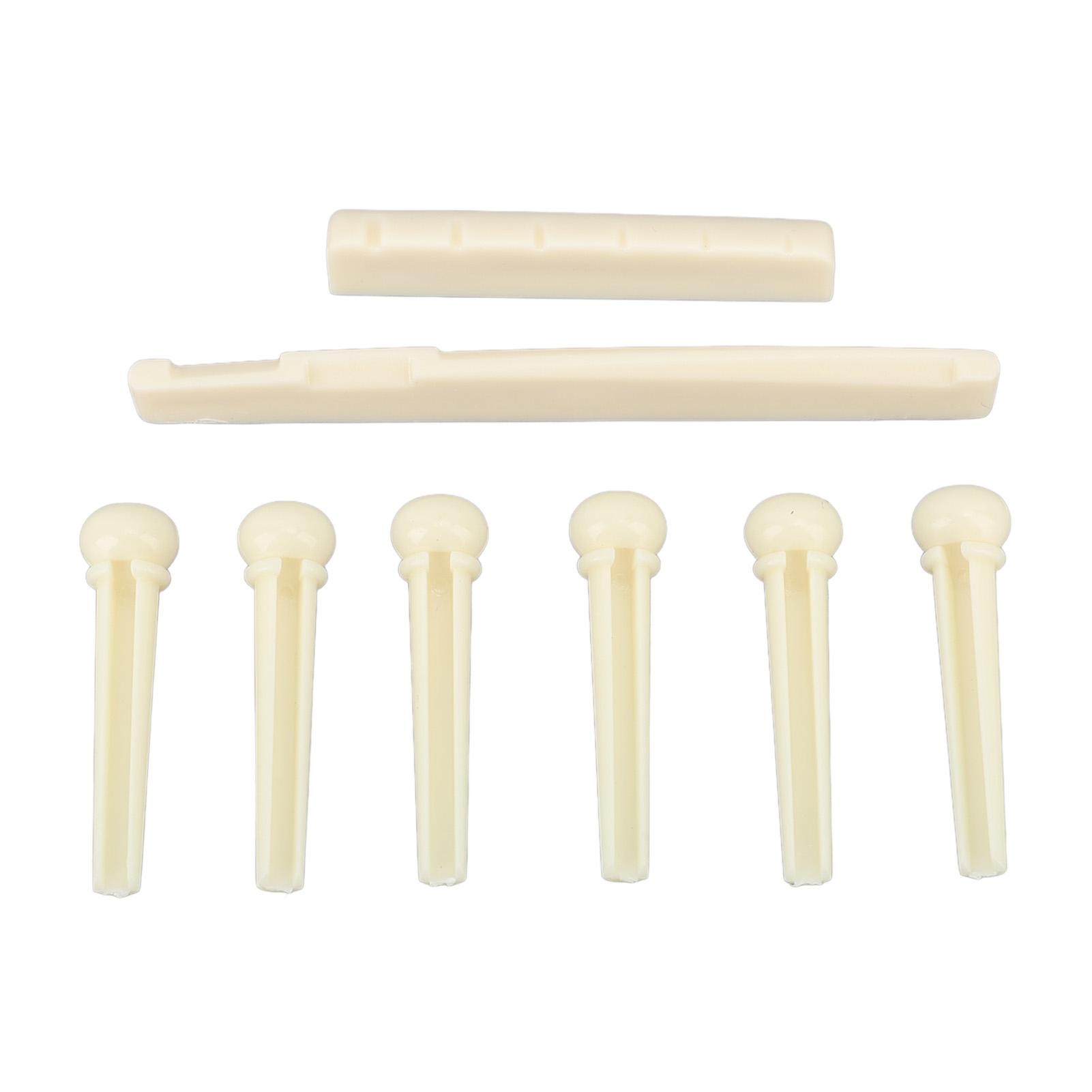 Acoustic Guitar Bridge Set Nut Saddle String Pins Plastic Instrument Accessories for Playing
Acoustic Guitar Bridge Set Nut Saddle String Pins Plastic Instrument Accessories for Playing
