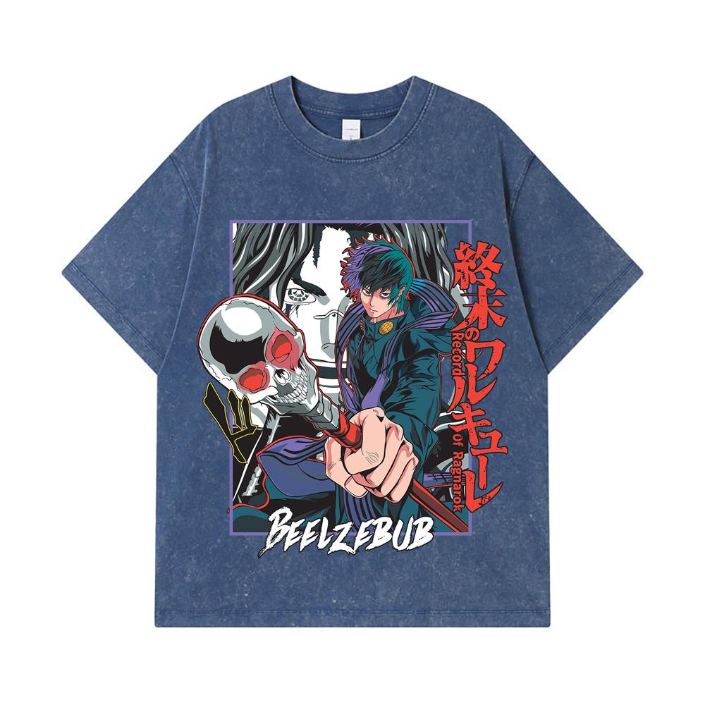 275 GSM Washed T-shirts 100% Cotton Record of Ragnarok V4 Beelzebub Print Unisex Heavy Cotton T Shirt 2XL королівський синій колір
275 GSM Washed T-shirts 100% Cotton Record of Ragnarok V4 Beelzebub Print Unisex Heavy Cotton T Shirt 2XL королівський синій колір