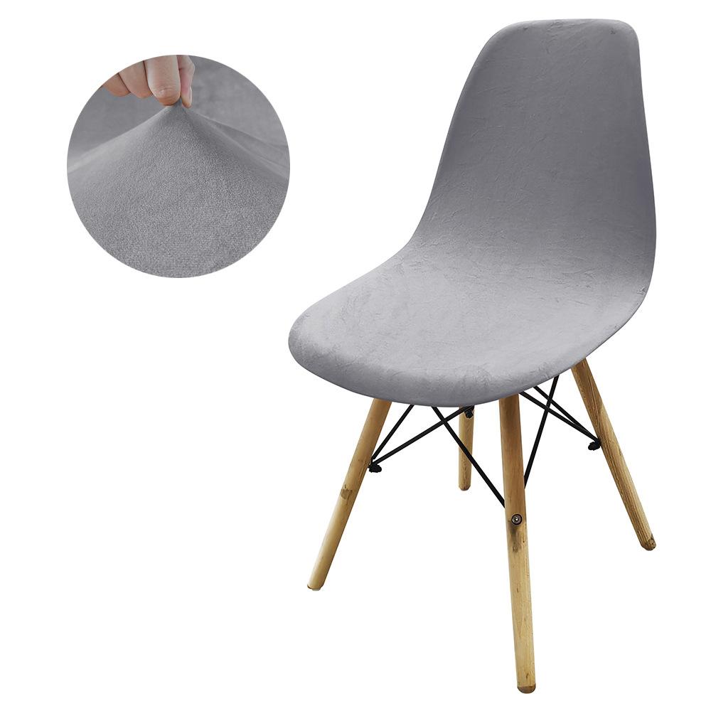 Velvet Silver Fox Velvet Shell Chair Cover Eames Curved Chair Cover Hotel Club Chair Cover standard size світло-сірого кольору
Velvet Silver Fox Velvet Shell Chair Cover Eames Curved Chair Cover Hotel Club Chair Cover standard size світло-сірого кольору