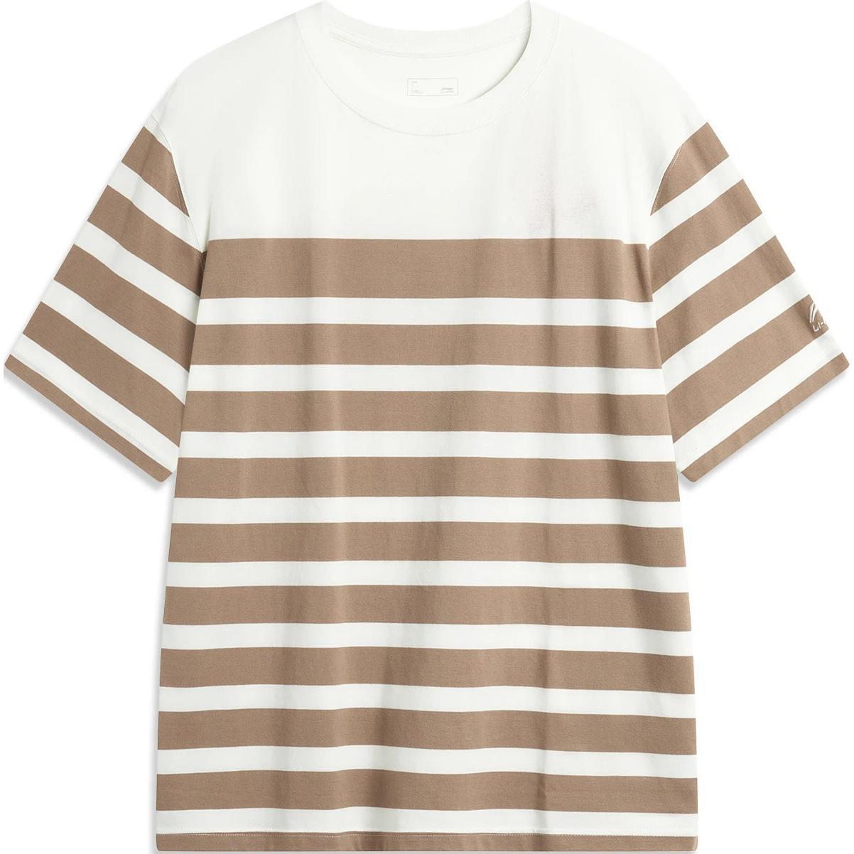 Li-Ning Comfortable Casual Striped Short Sleeve Crew Neck T-Shirt Men Tops Off-White Cocoa-Brown AHSU299-2 2XL
Li-Ning Comfortable Casual Striped Short Sleeve Crew Neck T-Shirt Men Tops Off-White Cocoa-Brown AHSU299-2 2XL