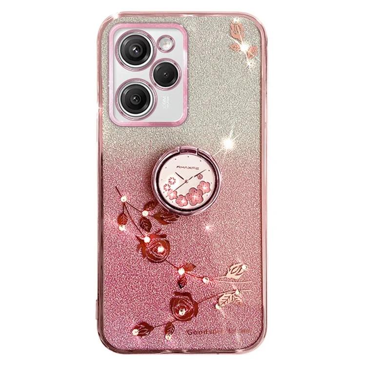 For Huawei nova Y61 4G / Enjoy 50z 4G Bump Proof Flower Pattern Glitter TPU Cover Phone Case with Ring Kickstand
For Huawei nova Y61 4G / Enjoy 50z 4G Bump Proof Flower Pattern Glitter TPU Cover Phone Case with Ring Kickstand