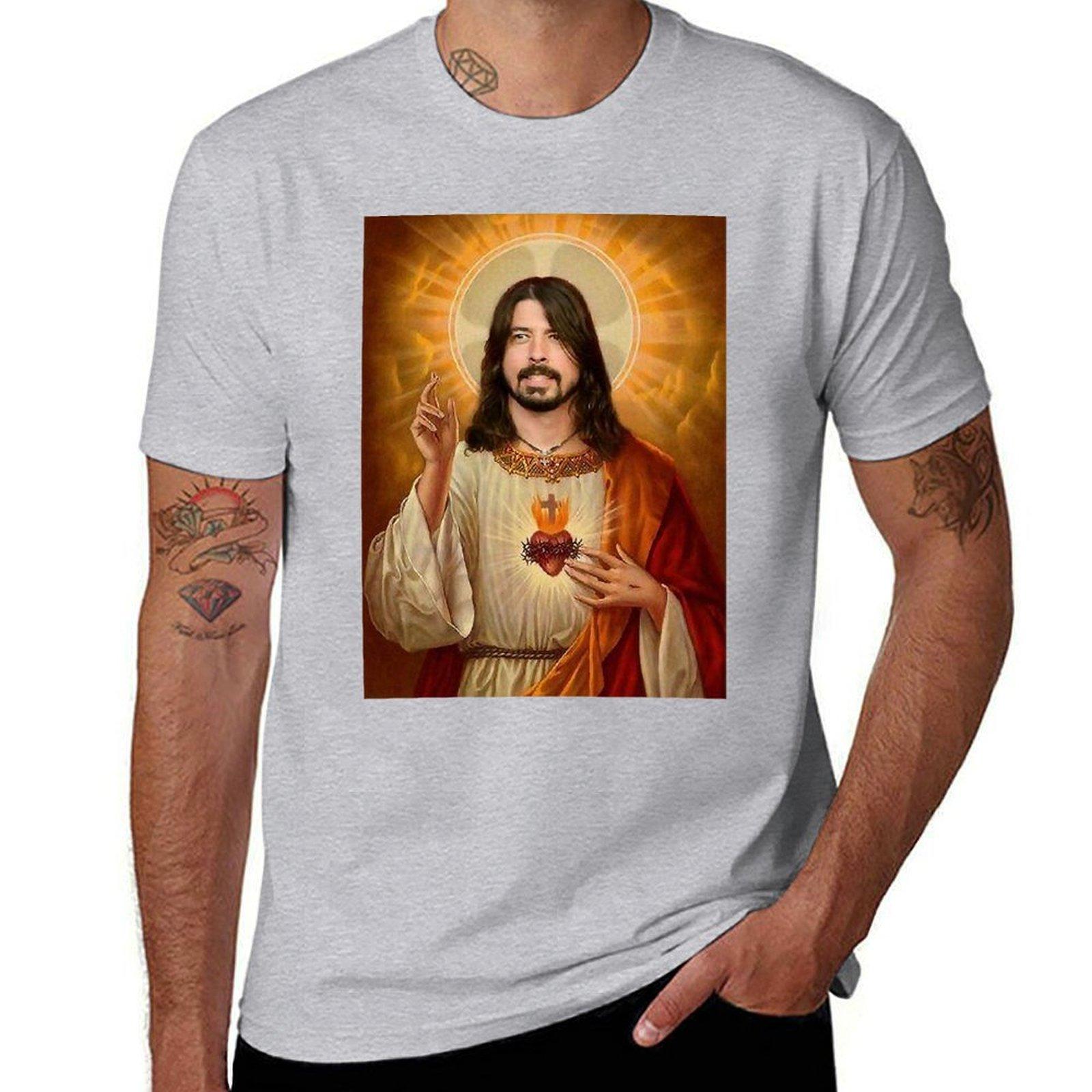 Dave Grohl Jesus T-Shirt summer clothes boys animal print mens t shirts XL
Dave Grohl Jesus T-Shirt summer clothes boys animal print mens t shirts XL
