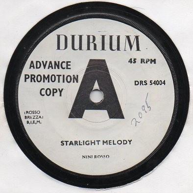 7inch Record NINI ROSSO - Starlight Melody/Nostalgia DRS54004 Durium 1965 UK Jazz Used
7inch Record NINI ROSSO - Starlight Melody/Nostalgia DRS54004 Durium 1965 UK Jazz Used