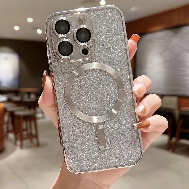 Luxury Electroplate Case for Magsafe For For Iphone 16 15 14 Plus 13 12 11 Pro Max Soft Bumper Cover Wireless Charging Glitter Case For iPhone 15 Pro
Luxury Electroplate Case for Magsafe For For Iphone 16 15 14 Plus 13 12 11 Pro Max Soft Bumper Cover Wireless Charging Glitter Case For iPhone 15 Pro