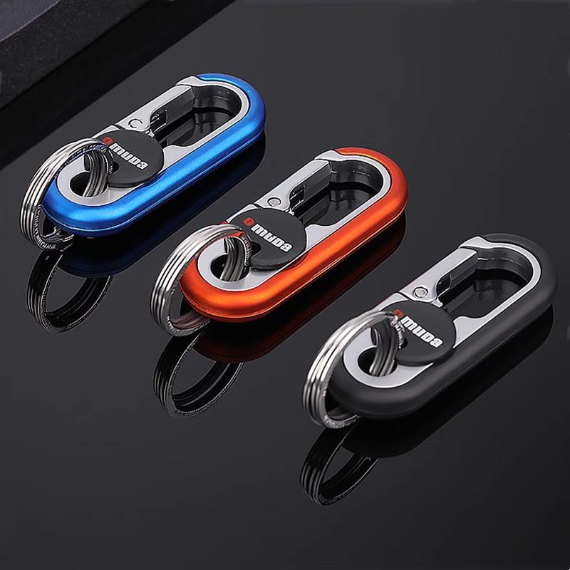 Брелок для ключей из нержавеющей стали для автомобиля с двойными кольцами - Унисекс подвеска-брелок для ношения на поясе для пар
Брелок для ключей из нержавеющей стали для автомобиля с двойными кольцами - Унисекс подвеска-брелок для ношения на поясе для пар