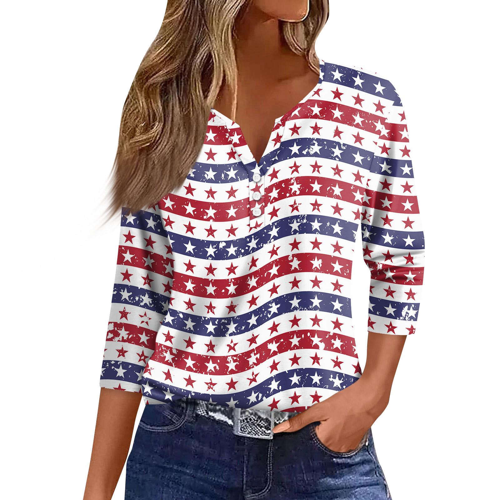 Womens Tops Print Vintage Fashion Casual Loose With V Neck Plus Size Shirts M
Womens Tops Print Vintage Fashion Casual Loose With V Neck Plus Size Shirts M