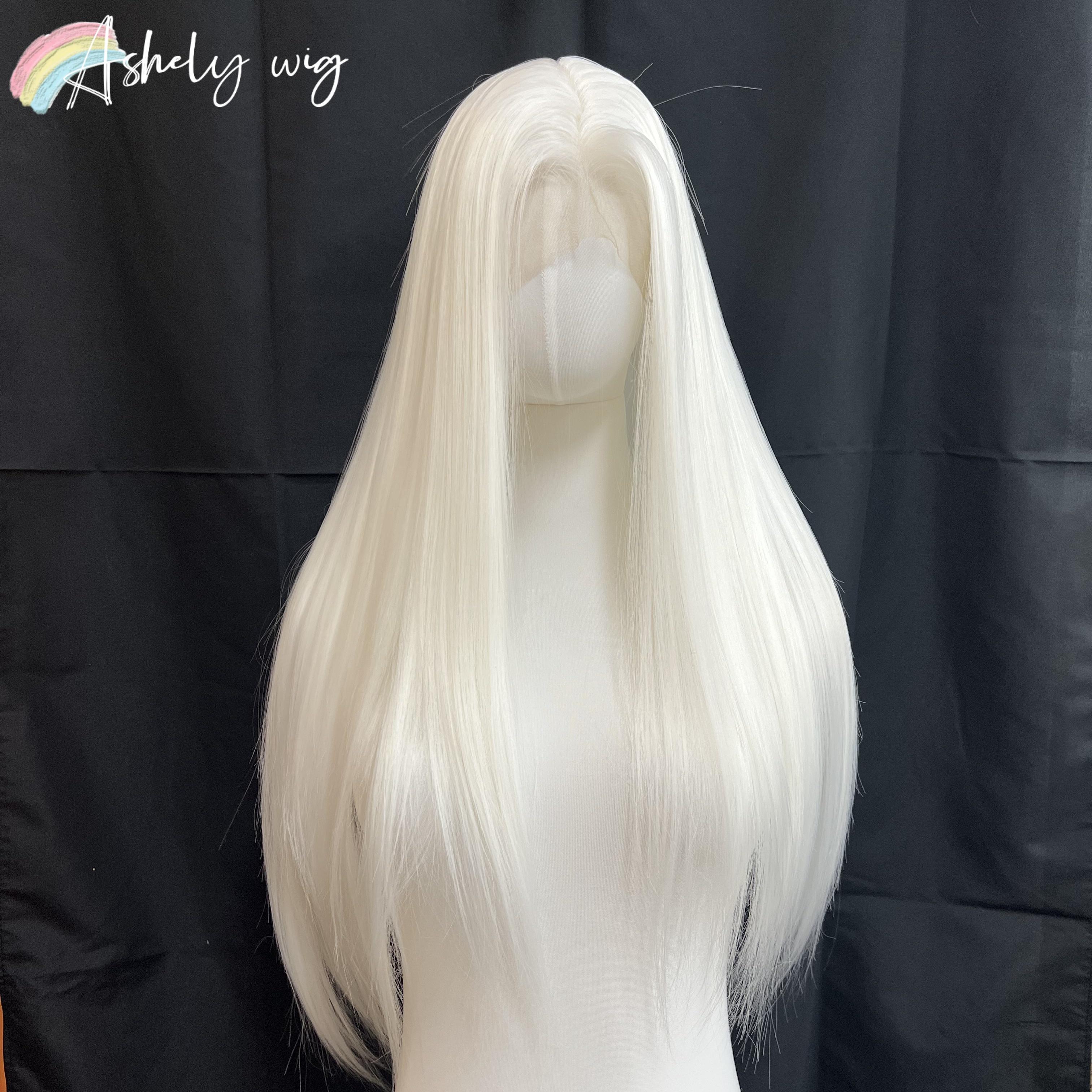 Ashely White Wig for Women Long Straight 13*4 Lace Front Wig High Quality Synthetic Lace Wigs for Cosplay Party peluca blanca (white,16inches) белый
Ashely White Wig for Women Long Straight 13*4 Lace Front Wig High Quality Synthetic Lace Wigs for Cosplay Party peluca blanca (white,16inches) белый