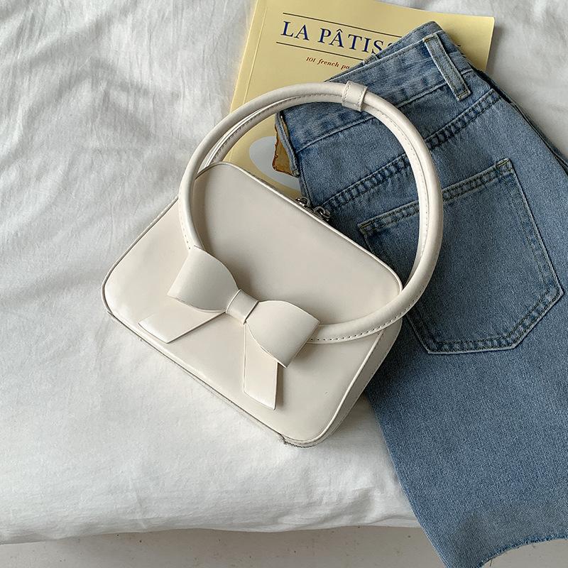 Korean Style Bow Decoration Solid Color Handbag Female Niche High-end Small Square Bag Fashionable Commuting Women s білий
Korean Style Bow Decoration Solid Color Handbag Female Niche High-end Small Square Bag Fashionable Commuting Women s білий