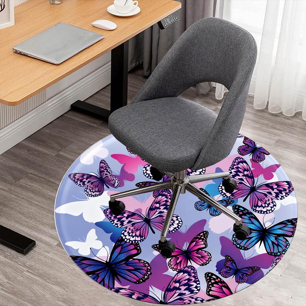 1pc Butterfly Pattern Round Chair mat office Area Rug - Non-Slip, Floor Mat for Office, Bedroom, Ideal home decor gift p0105082 80cm
1pc Butterfly Pattern Round Chair mat office Area Rug - Non-Slip, Floor Mat for Office, Bedroom, Ideal home decor gift p0105082 80cm