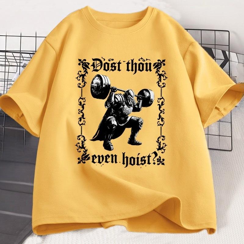 Dost Thou Even Hoist Gym TShirt Vinatge Women Weightlifting T Shirt Loose Oversized Cotton Short Sleeves Casual Hip Hop Tees 4XL
Dost Thou Even Hoist Gym TShirt Vinatge Women Weightlifting T Shirt Loose Oversized Cotton Short Sleeves Casual Hip Hop Tees 4XL