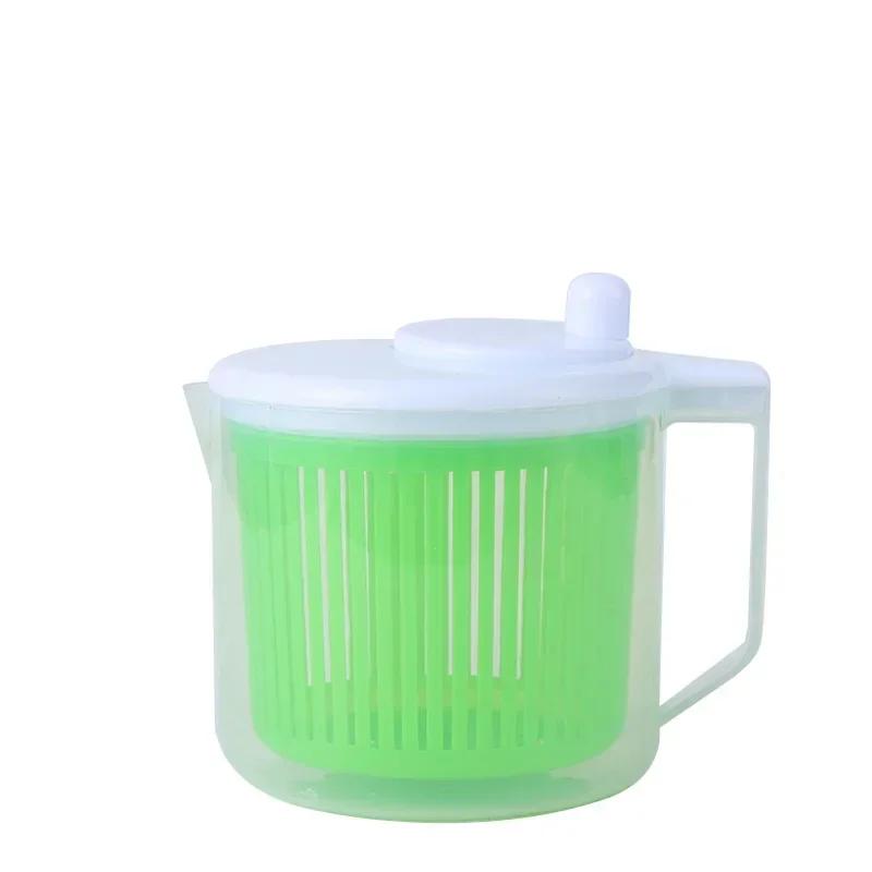 Пластиковая центрифуга для салата Ручная машина для мойки и сушки овощей и салата Многофункциональные пищевые фильтры Кухонные принадлежности
Пластиковая центрифуга для салата Ручная машина для мойки и сушки овощей и салата Многофункциональные пищевые фильтры Кухонные принадлежности