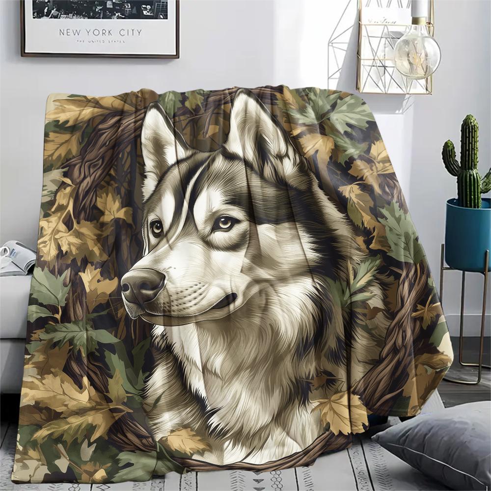Husky and Leaves,pattern Flannel Blanket, High quality Comfortable for All Seasons, Home Decor, Warmth and Comfort, Perfect for Gifts. 80cm x 120cm
Husky and Leaves,pattern Flannel Blanket, High quality Comfortable for All Seasons, Home Decor, Warmth and Comfort, Perfect for Gifts. 80cm x 120cm