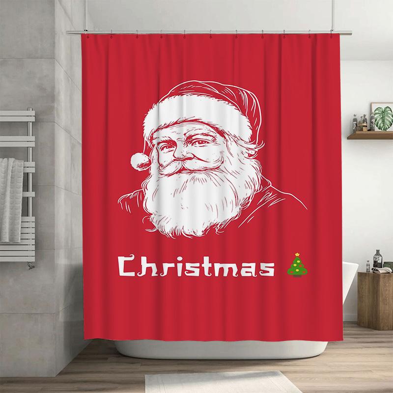 Tuniu Charming Christmas Santa Claus Bathroom Shower Curtain Festive Holiday Decor Fun Cute Holiday Decor Waterproof Fabric For W60H190(CM)-1 Pcs
Tuniu Charming Christmas Santa Claus Bathroom Shower Curtain Festive Holiday Decor Fun Cute Holiday Decor Waterproof Fabric For W60H190(CM)-1 Pcs