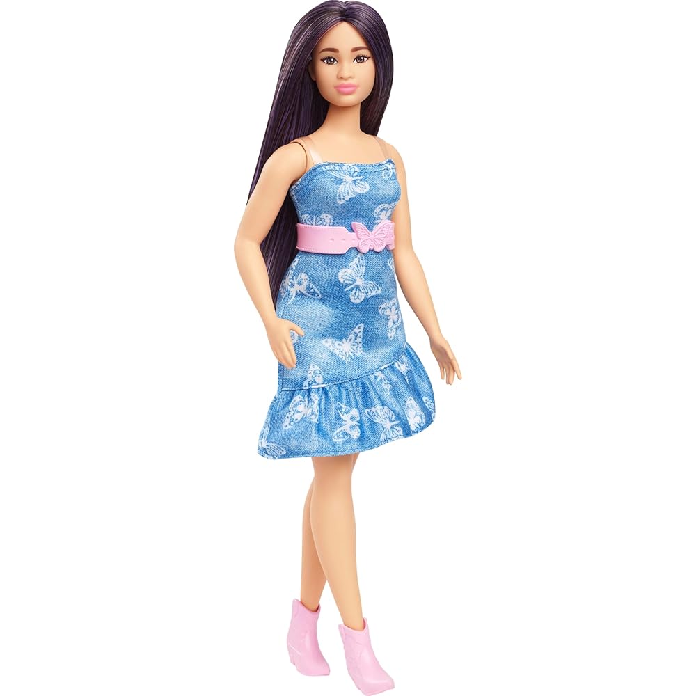 Barbie Fashionista Blue Butterfly Dress Doll Set with Accessories for Pretend Play Ages 3 and Up
Barbie Fashionista Blue Butterfly Dress Doll Set with Accessories for Pretend Play Ages 3 and Up