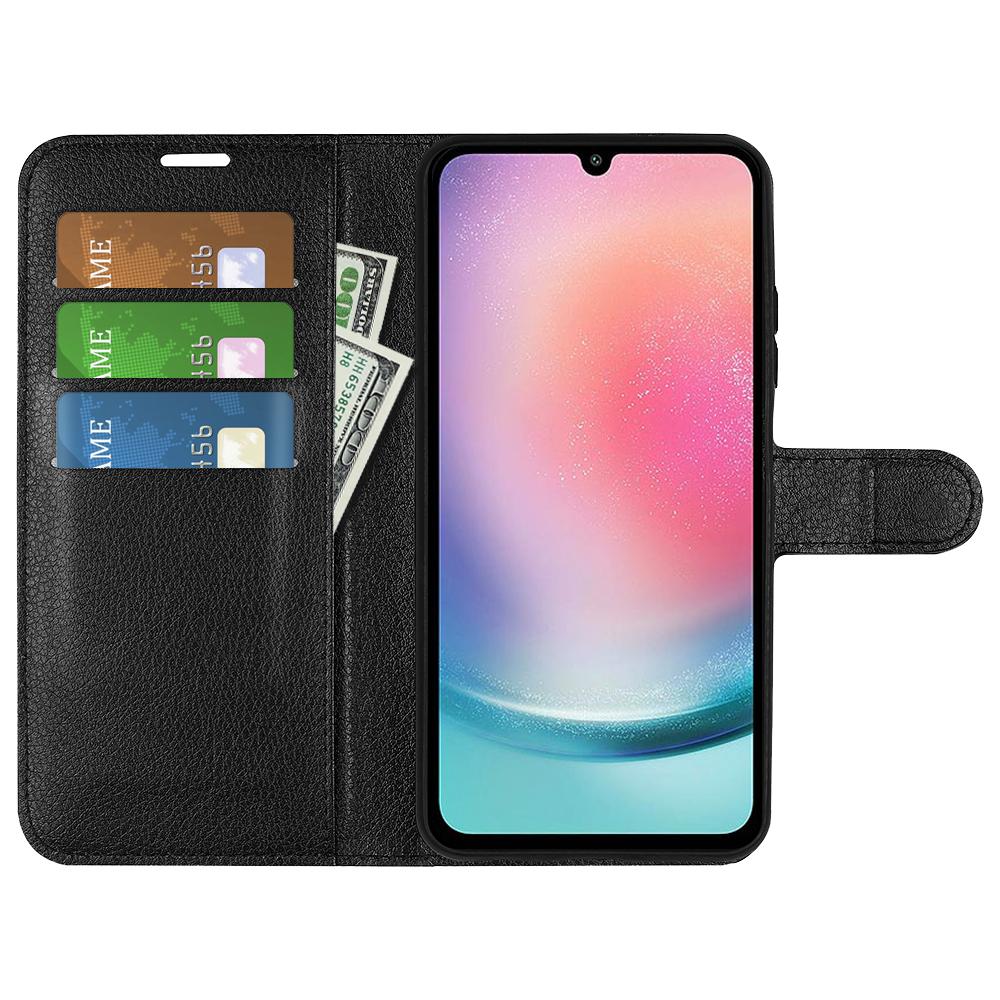 For Samsung Galaxy A25 5G (Global) (161.0 x 76.5 x 8.3mm) Case Slim-Fit Wallet Phone Shell Litchi Texture Leather Stand Cover Black
For Samsung Galaxy A25 5G (Global) (161.0 x 76.5 x 8.3mm) Case Slim-Fit Wallet Phone Shell Litchi Texture Leather Stand Cover Black