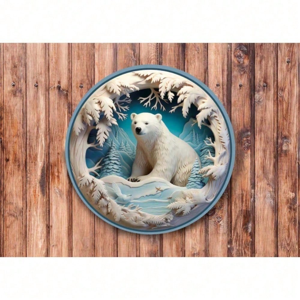 3D Faux Polar Bear Metal Wall Art, Vintage Home Decor Sign for Living Room Bedroom Kitchen Bathroom 20x20 різнокольоровий
3D Faux Polar Bear Metal Wall Art, Vintage Home Decor Sign for Living Room Bedroom Kitchen Bathroom 20x20 різнокольоровий