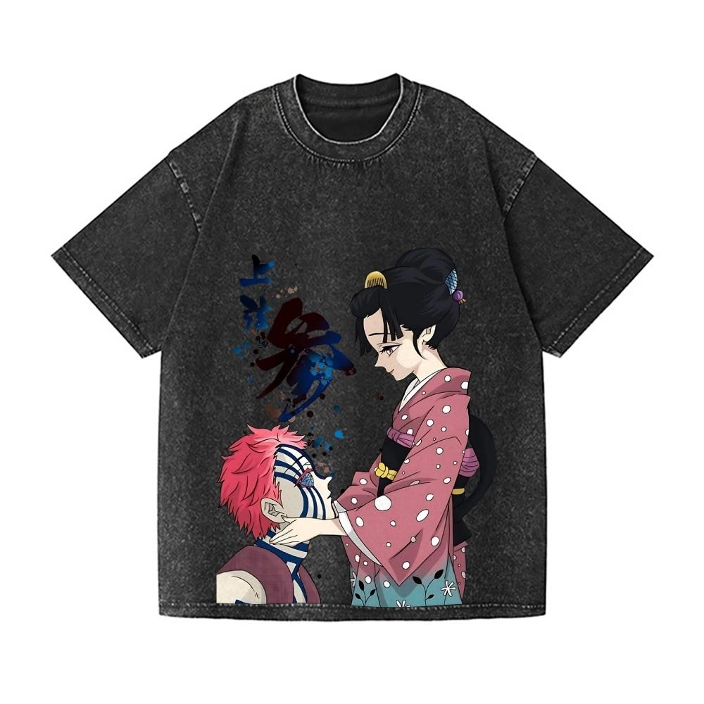 Demon Slayer Akaza Vintage Wash Design T-Shirt High-quality Streetwear Is Suitable for Both Men and Women S
Demon Slayer Akaza Vintage Wash Design T-Shirt High-quality Streetwear Is Suitable for Both Men and Women S