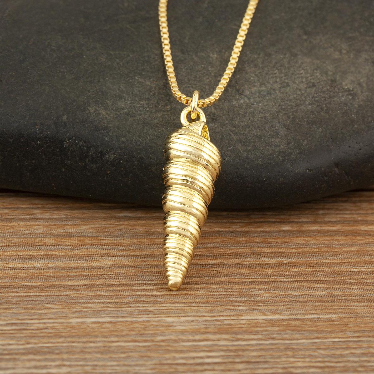 Nidin Fashion Conch Pendant Necklace For Women Men Bohemian Crystal Zircon Summer Beach Vacation Clavicle Chain Jewelry Gifts
Nidin Fashion Conch Pendant Necklace For Women Men Bohemian Crystal Zircon Summer Beach Vacation Clavicle Chain Jewelry Gifts