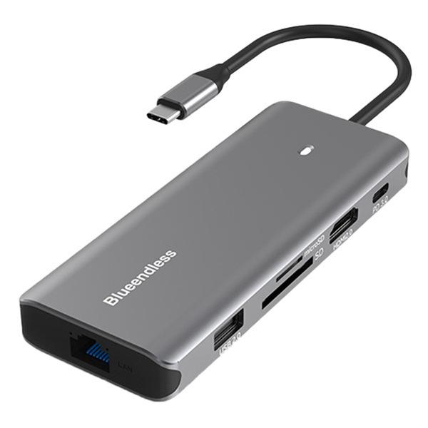 BlueEndless Type-C HDMI Docking Station, Gray, Aluminum Alloy Other
BlueEndless Type-C HDMI Docking Station, Gray, Aluminum Alloy Other