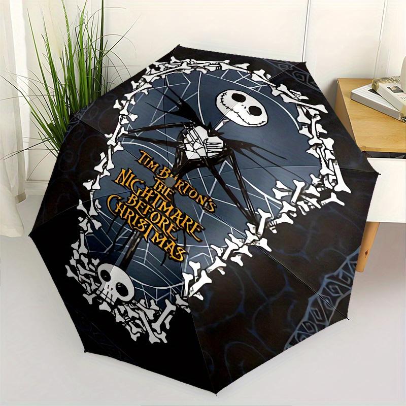 Skeleton,Halloween Themed Automatic Opening and Closing Folding Umbrella, Reinforced 8 Ribs, Compact Travel Design, Fashionable Folding Umbr
Skeleton,Halloween Themed Automatic Opening and Closing Folding Umbrella, Reinforced 8 Ribs, Compact Travel Design, Fashionable Folding Umbr