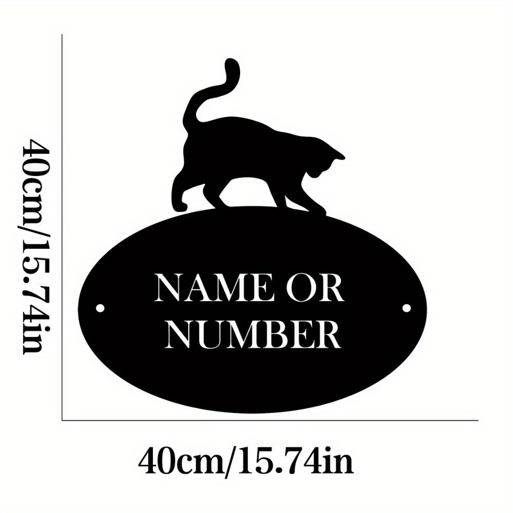 Metal Sign Cat Silhouette Wall Art Customizable Front Door Living Room Decoration Gift
Metal Sign Cat Silhouette Wall Art Customizable Front Door Living Room Decoration Gift