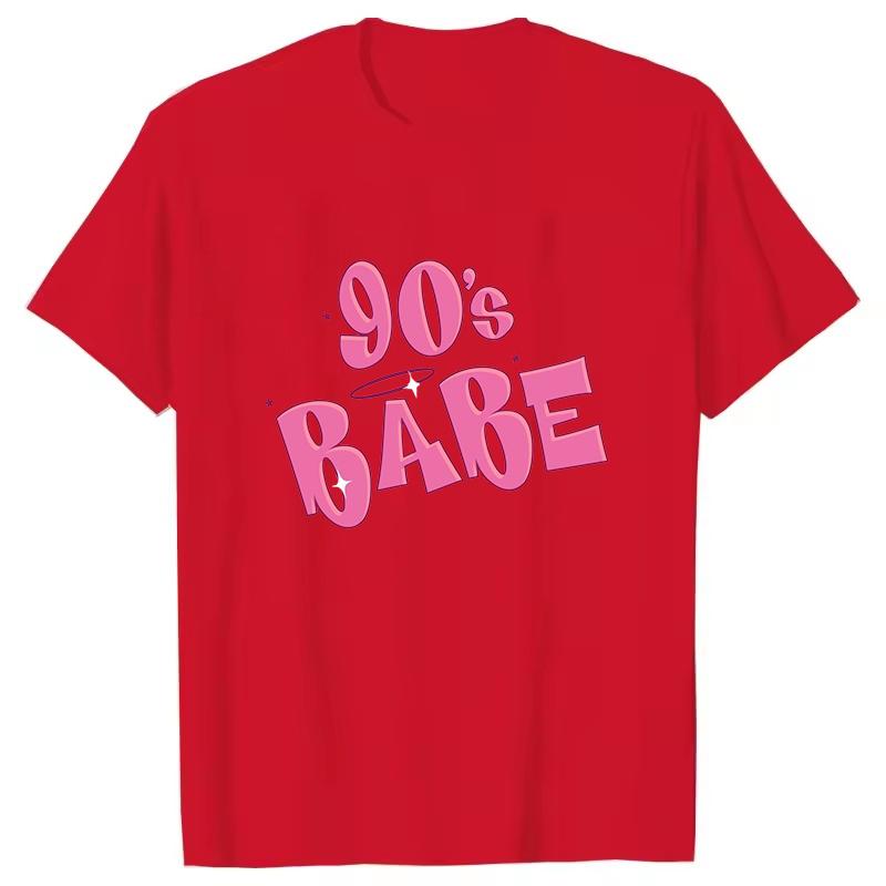 90s Babe Pattern Simple Women Unisex TShirt Short Sleeves Harajuku Unisex Fun Tee Summer Trend Large Size Round Neck Couple Tops S
90s Babe Pattern Simple Women Unisex TShirt Short Sleeves Harajuku Unisex Fun Tee Summer Trend Large Size Round Neck Couple Tops S