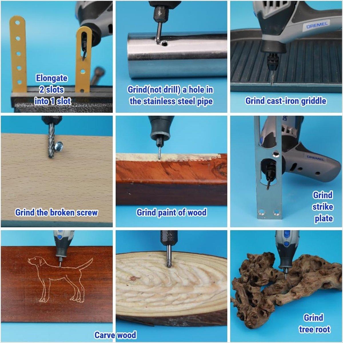 BHBL 3Pcs Collects and 20Pcs 1/8inch Shank Carbide Burr Compatible Wood Stone Steel Attachment Rotary Tool Accessories Set China Mainland
BHBL 3Pcs Collects and 20Pcs 1/8inch Shank Carbide Burr Compatible Wood Stone Steel Attachment Rotary Tool Accessories Set China Mainland