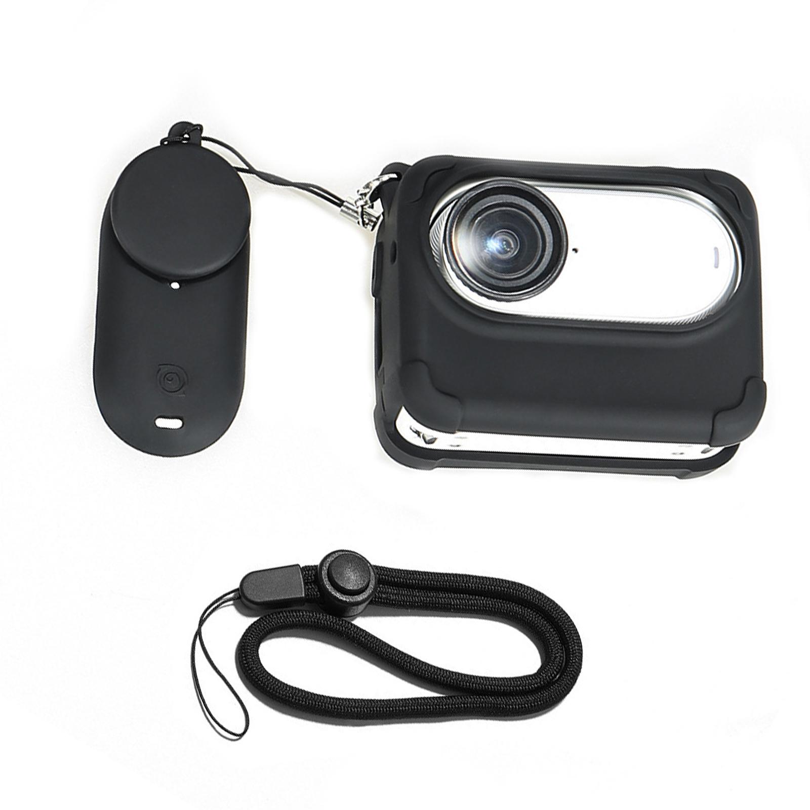 Силиконовый защитный чехол для камеры Insta360 GO 3S с ремешками на шею и защитой от потери, а также крышка объектива, набор аксессуаров 4 в 1
Силиконовый защитный чехол для камеры Insta360 GO 3S с ремешками на шею и защитой от потери, а также крышка объектива, набор аксессуаров 4 в 1