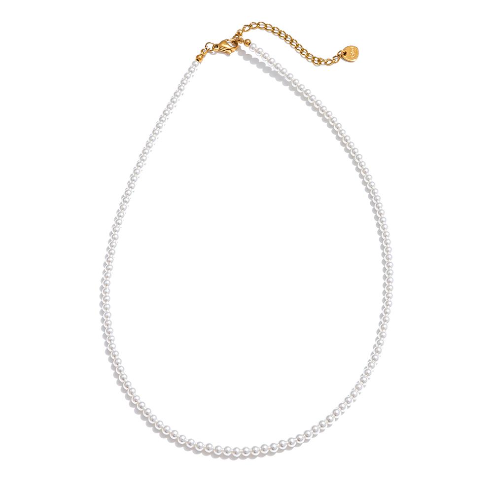Yhpup 2-3-4 mm Non-peeling Imitation Pearls Beaded Chain Handmade Necklace Stainless Steel Elegant Fashion Daily Jewelry Ladies
Yhpup 2-3-4 mm Non-peeling Imitation Pearls Beaded Chain Handmade Necklace Stainless Steel Elegant Fashion Daily Jewelry Ladies