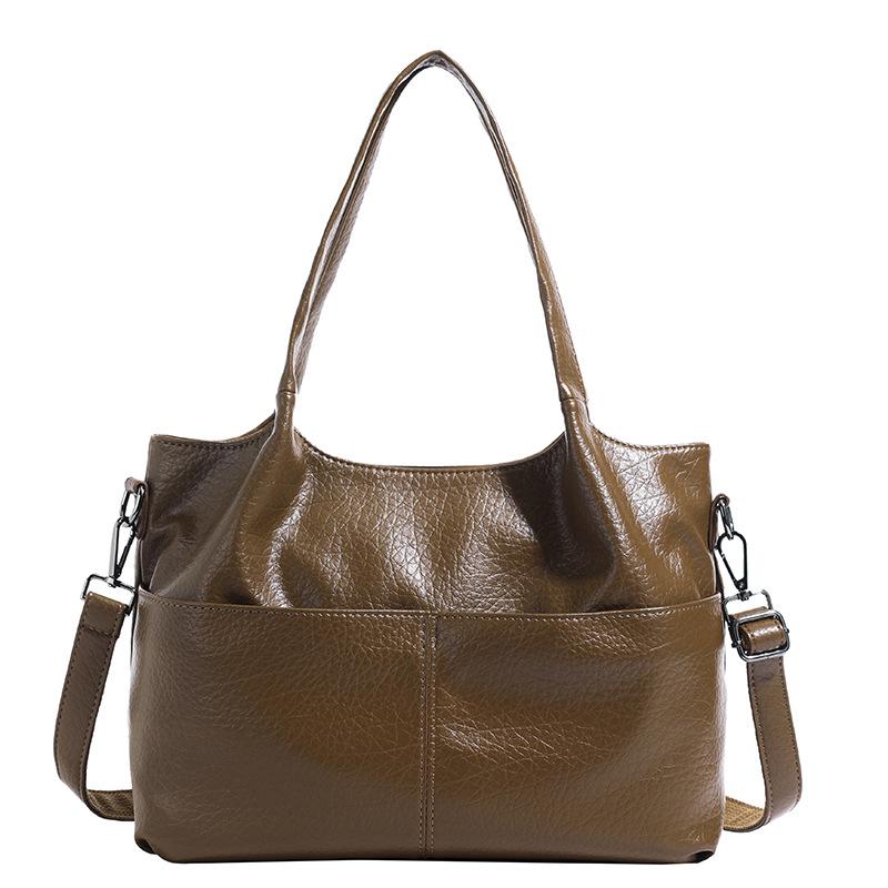 Повседневная ретро сумка-тоут, большая сумка для ручной носки для работы и поездок, сумка на одно плечо темно-коричневого
Повседневная ретро сумка-тоут, большая сумка для ручной носки для работы и поездок, сумка на одно плечо темно-коричневого