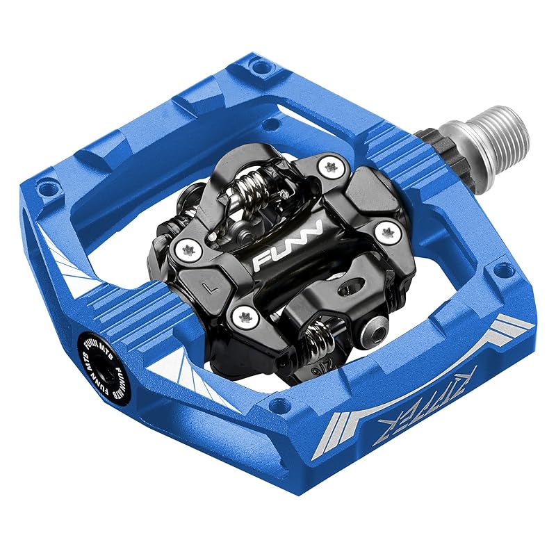 Funn Ripper binding pedal - both sides SPD correspondence mountain bike Spring loaded AES system BMX bicycle gravel applicable to (blue) 
Funn Ripper binding pedal - both sides SPD correspondence mountain bike Spring loaded AES system BMX bicycle gravel applicable to (blue)