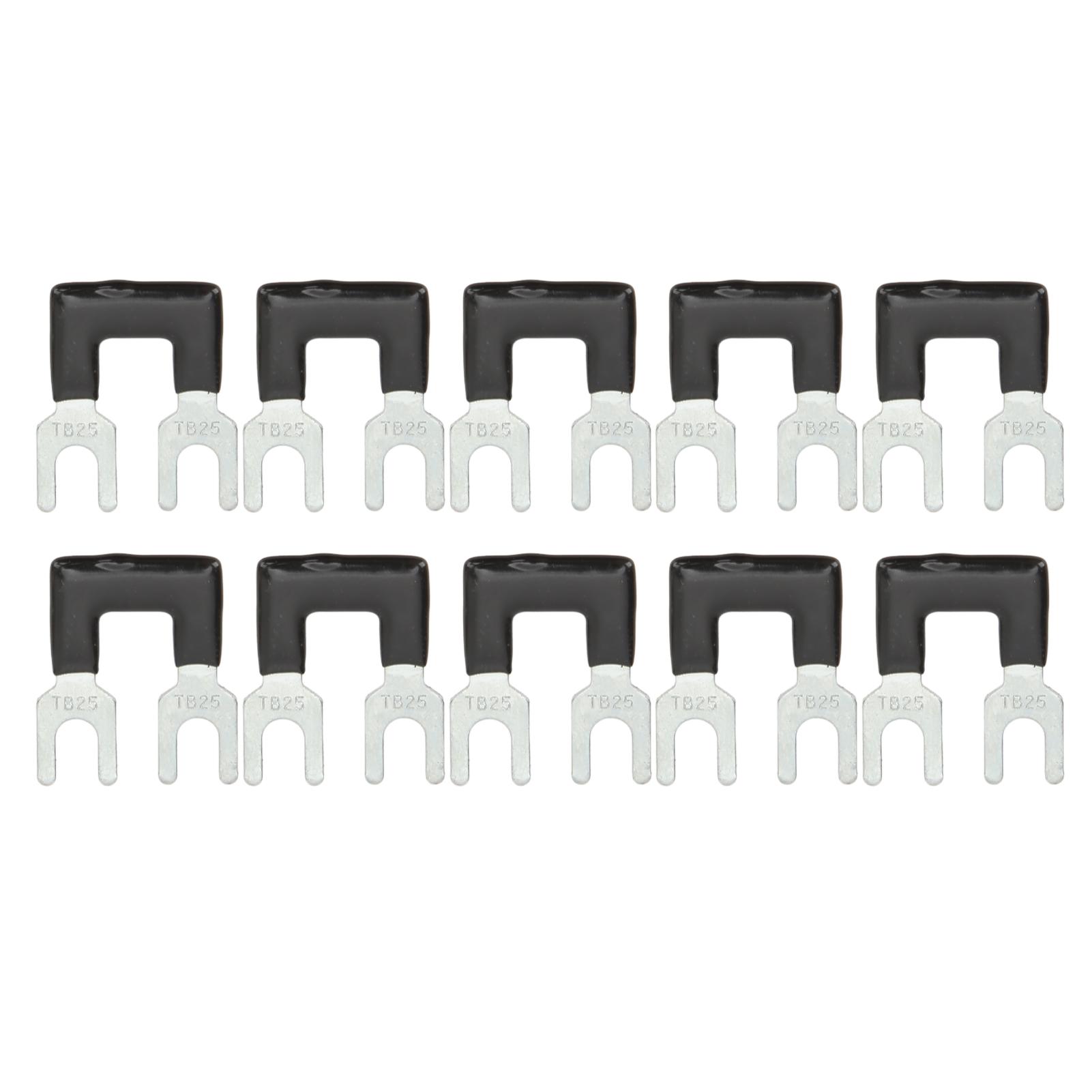 10Pcs Terminal Strip Black 25A Red Copper PVC Fork Type Good Conductivity Terminal Blocks for
10Pcs Terminal Strip Black 25A Red Copper PVC Fork Type Good Conductivity Terminal Blocks for