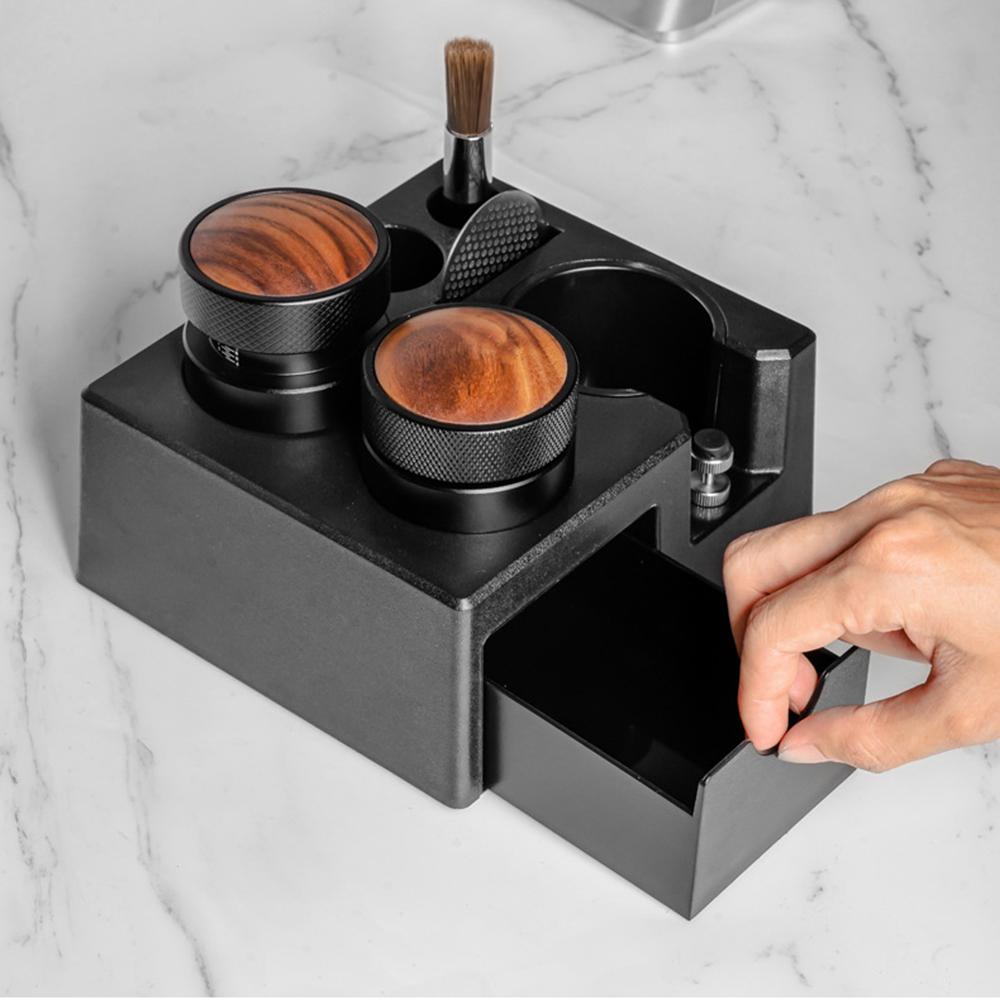 51-58MM Universal ABS Drawer-type Coffee Tamper Holder Multi-function Coffee Machine Bar Handle Bracket Tamper Base Storage Box
51-58MM Universal ABS Drawer-type Coffee Tamper Holder Multi-function Coffee Machine Bar Handle Bracket Tamper Base Storage Box